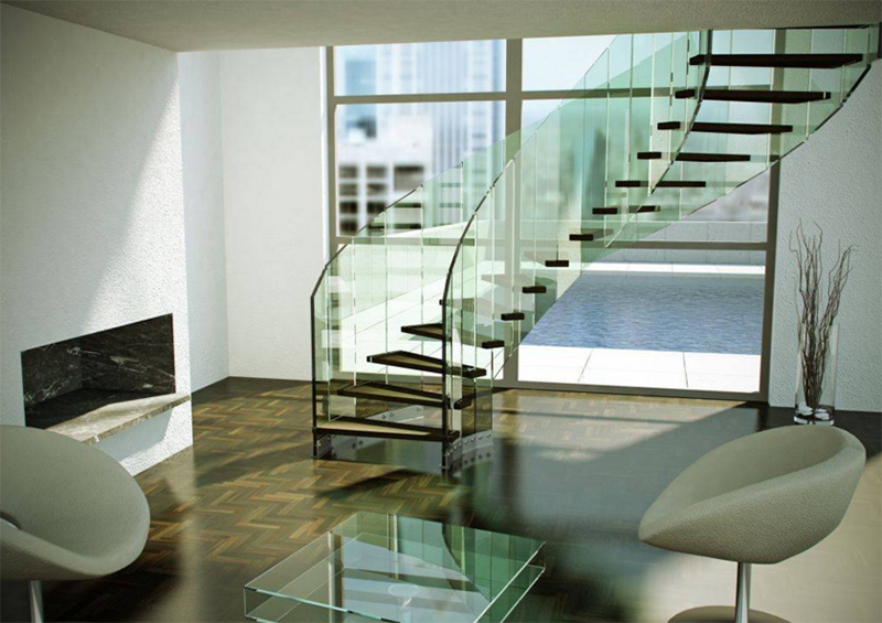 Glass Railing in Santa Monica California